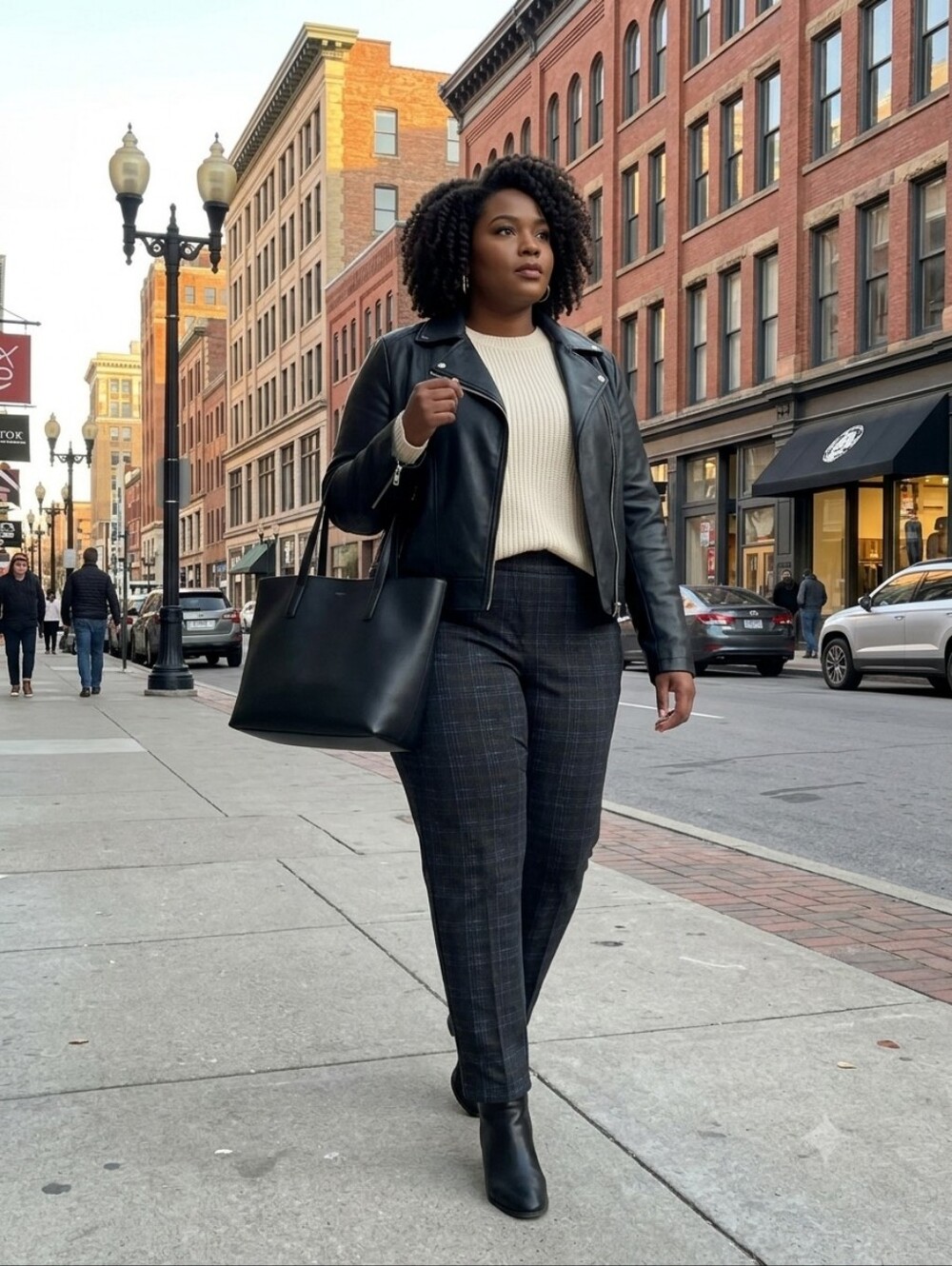 LAURA PLUS Superbe pantalon chic à jambes Droites Extensible